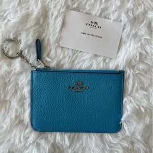 Coach Mini Skinny ID Case | Vivid Turquoise
